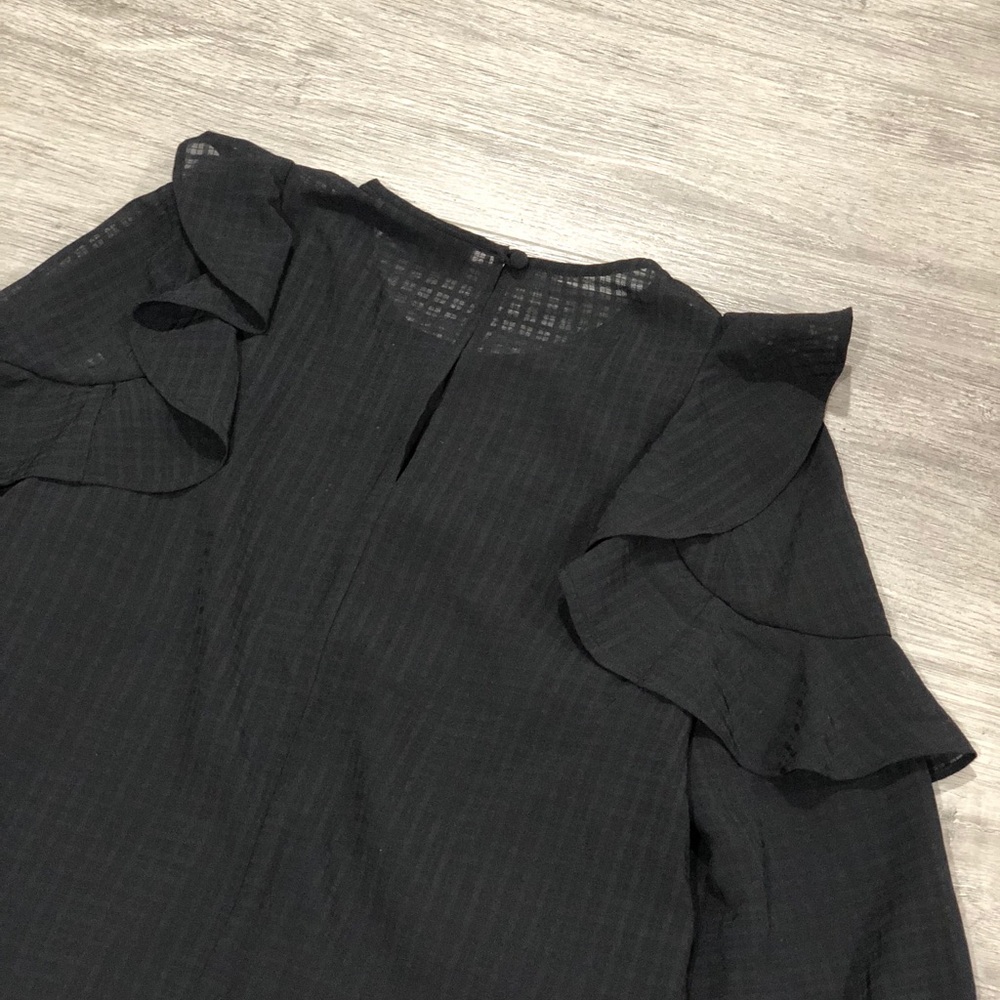 THE FIFTH Window Pane Ruffle Top - Picture 9 of 9